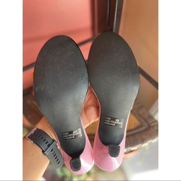 ‼️SOLD‼️VINTAGE Chinese Laundry pink button kitty heelssz6 - Picture 7 of 8